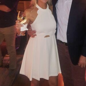 BCBG Cream Sleeveless Dress